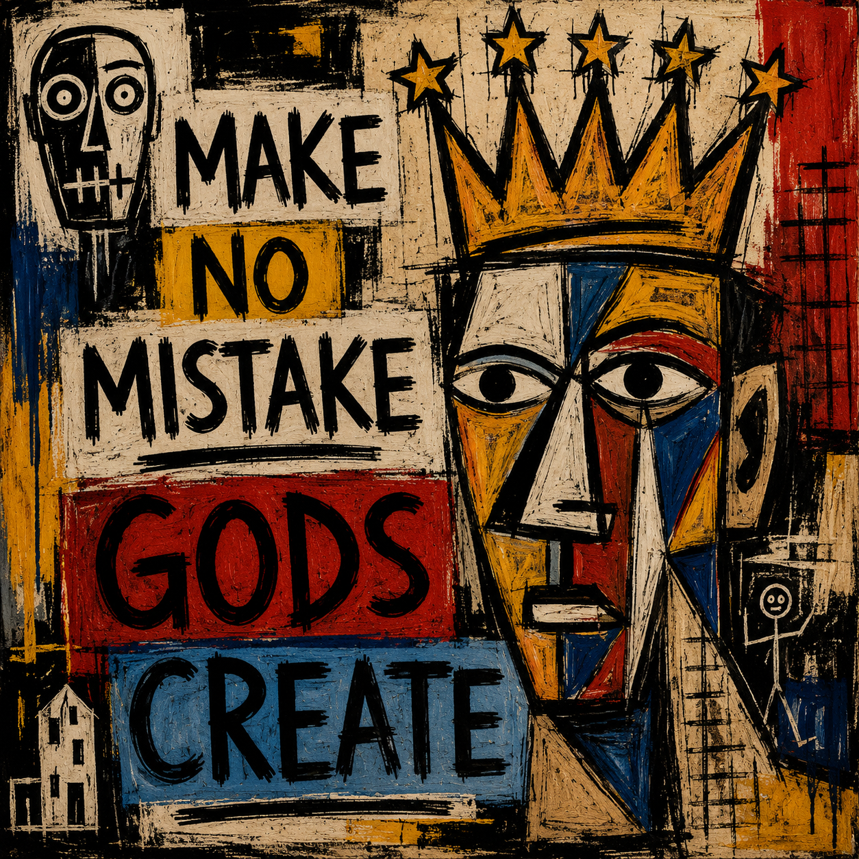Make No Mistake, Gods Create artwork